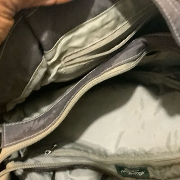 EDDIE Bauer bag brown color nylon double handles multiple pockets - Picture 8 of 11